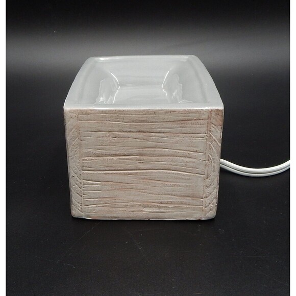 Scentsy Wherever I'm With You Home Wood Element Ceramic Wax Warmer - Picture 3 of 8